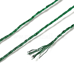 10 моток двухслойной мулине из металлизированного полиэстера для вышивания OCOR-Q057-A15