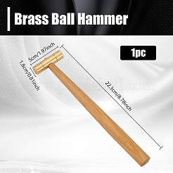 Marteau à bille en laiton&nbsp;TOOL-WH0202-06G