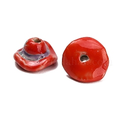 Perles en porcelaine manuelles&nbsp;PORC-L084-06D