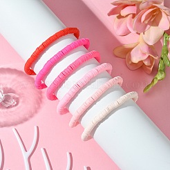 6 pièce de bracelets extensibles en argile polymère&nbsp;BJEW-SW00138