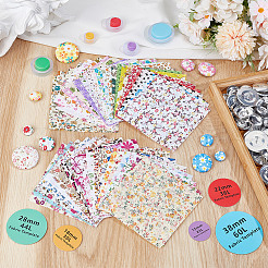 5 комплект 5-х стилей алюминиевых пустых пуговиц&nbsp;FIND-OC0013-38