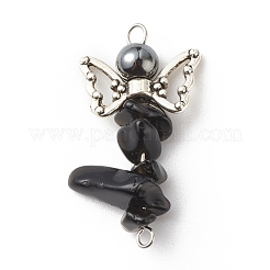 Подвески из бисера из натуральной смешанной каменной крошки PALLOY-JF01708