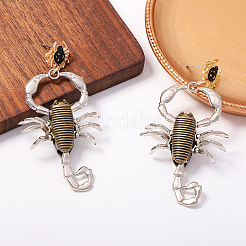 Pendientes colgantes de aleación de zinc esmaltada estilo punk para Halloween para mujer&nbsp;WG4F29B-03