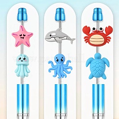 12 pièces 12 styles de perles de silicone&nbsp;SIL-FS0001-34A