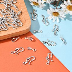 Тибетский стиль сплава крюк и глаз застежками X-LF1157Y-NF