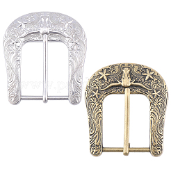 2 шт. 2-цветные пряжки из сплава с центральной планкой&nbsp;FIND-CL0001-52