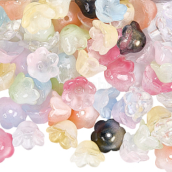 90 шт. 9-х цветные бусины лэмпворк LAMP-PA0001-12