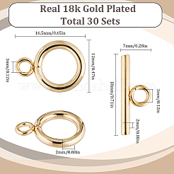 30 шт. застежки-тоглы из нержавеющей стали 304 STAS-SC0007-40B