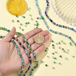 3 нить 3 цвета гальванические стеклянные бусины нити&nbsp;EGLA-YW0005-06B