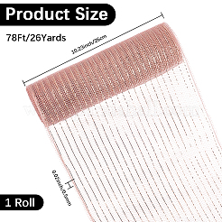 ПП рождественские рулоны ленты из сетки из полиэстера для рождественских проектов своими руками венки украшения для вечеринок упаковка ремесла AJEW-WH20006-134B