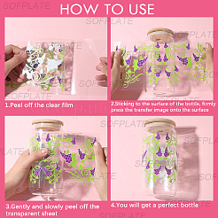 8 шт. 8 стиля ПВХ пластиковые водонепроницаемые декоративные наклейки этикетки&nbsp;DIY-SP0004-93C