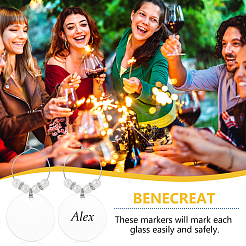 Пустые акриловые подвески для бокалов для вина AJEW-AB00150