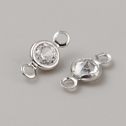 Латунные подвески из прозрачного кубического циркония&nbsp;ZIRC-K088-20P