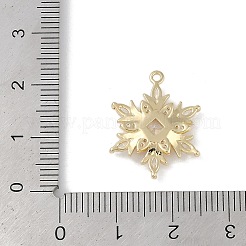 Weihnachtsmotiv Messing Micro Pave Zirkonia Anhänger&nbsp;X-KK-Z065-01-02G