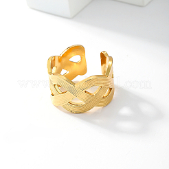 Кольцо с крестообразным креплением неправильной формы из нержавеющей стали 201 для повседневного использования в отпуске.&nbsp;CK8192