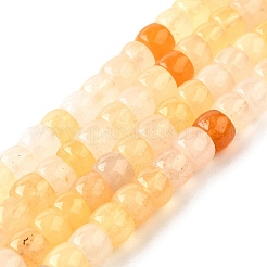 Природный Топаз нефрита бисер нитей G-U023-B02-04