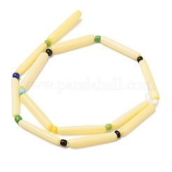 Perline a spina di pesce realizzate a mano con la tecnica del lampwork&nbsp;LAMP-Z019-01-21