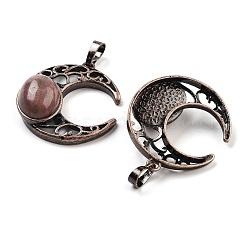 Природные подвески родонит&nbsp;G-L602-01R-15