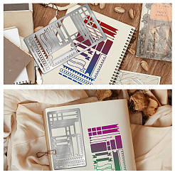 Трафареты для резки металла в стиле ретро из нержавеющей стали DIY-WH0242-282