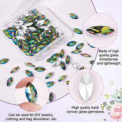 Стеклянные кабошоны со стразами RGLA-FG0001-25A