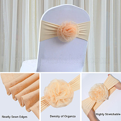 Blumen-Polyester-Stretch-Stuhlschärpen und Schleifen&nbsp;FIND-WH20030-05A