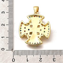 Стойки обшивки латунь микро проложить Циркон подвеску&nbsp;KK-L226-049G-02