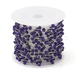 Стеклянные круглые цепочки из бисера CHS-B003-04D