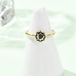 Открытые кольца манжеты из латуни с микропаве и кубическим цирконием&nbsp;LS-RJEW-Z126-01G