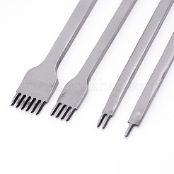 Stahl 1/2/4/6 Zinken DIY Diamant Schnürung Nähen Leder Bastelsets&nbsp;TOOL-WH0129-52