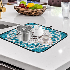 Коврик для сушки посуды из полотенец для кухни AJEW-WH0189-80A-05