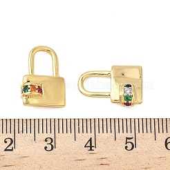 Латунь с разноцветными подвесками из кубического циркония&nbsp;KK-G536-27G