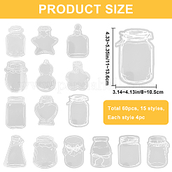 3 стиль водонепроницаемые самоклеящиеся наклейки для штамповки наборы&nbsp;DIY-CP0011-04D