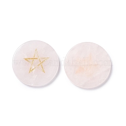 Rosa naturale cabochon di quarzo&nbsp;G-P491-08G