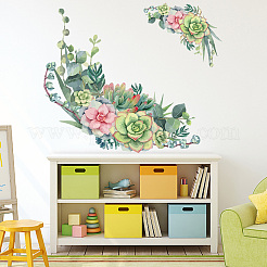 塩ビウォールステッカー  壁飾り  花柄  860x290mm&nbsp;DIY-WH0228-641