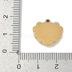 Подвески из нержавеющей стали 304 с ионным покрытием (IP) «кошачий глаз» STAS-M080-05G