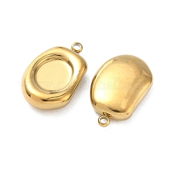 Оправы для подвесок из нержавеющей стали 304 в виде кабошонов&nbsp;STAS-C167-07A-G