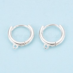 925 серебряная фурнитура для сережек-обручей-обручей STER-K174-15A-S