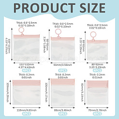 24 sachet refermable transparent en EVA avec anneaux&nbsp;ABAG-TAC0001-32