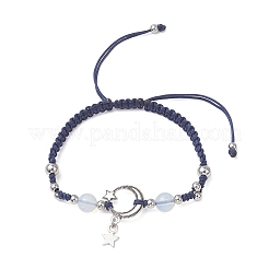 Сплав звезда шарм браслеты&nbsp;BJEW-JB13222