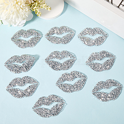 Rhinestone de resina termoadhesivos para labios (adhesivo termofusible en la parte posterior)&nbsp;DIY-WH20013-45