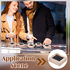 Деревянные витрины для парных колец&nbsp;RDIS-WH0009-030A