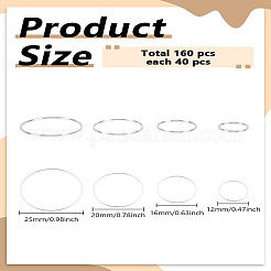 160 шт. 4-х цветные латунные соединительные кольца&nbsp;KK-LP0001-81S