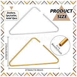 2шт. 2-х цветная вешалка для одежды из алюминиевого сплава&nbsp;AJEW-FG0005-15
