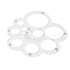 Transparentes rundes Lederschneidewerkzeug aus Acryl&nbsp;AJEW-WH0505-19
