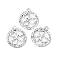 Подвески из сплава с кристаллами и стразами RB-L036-VF867-1