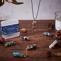 Подвески из натуральных и синтетических драгоценных камней в стиле 7 шт.&nbsp;G-SC0001-48