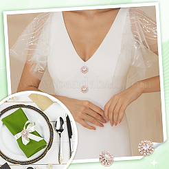 Кабошоны из сплава со стразами&nbsp;ALRI-GA0001-09KCG