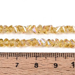 Гальванизируйте прозрачное стекло бисер нитей&nbsp;GLAA-N021-4mm-23