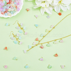 140 шт. 7-х цветные акриловые подвески в виде лотоса&nbsp;FIND-SC0019-60