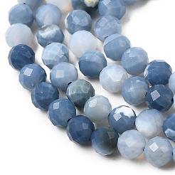 Натуральные синие опаловые бусы&nbsp;G-P603-C-4mm-04